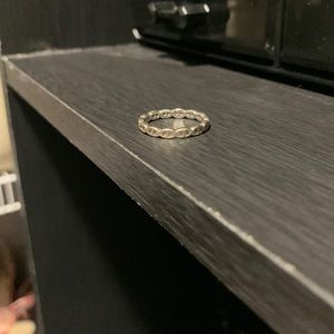 Silver pandora ring